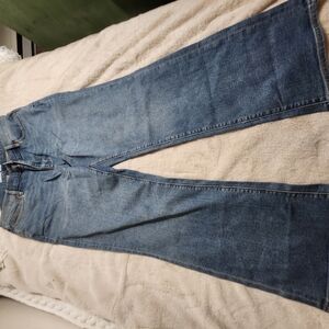 Lands' End Women's Blue Flare Jeans